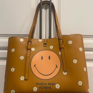 Positive State of Mind Brown Tote Bag